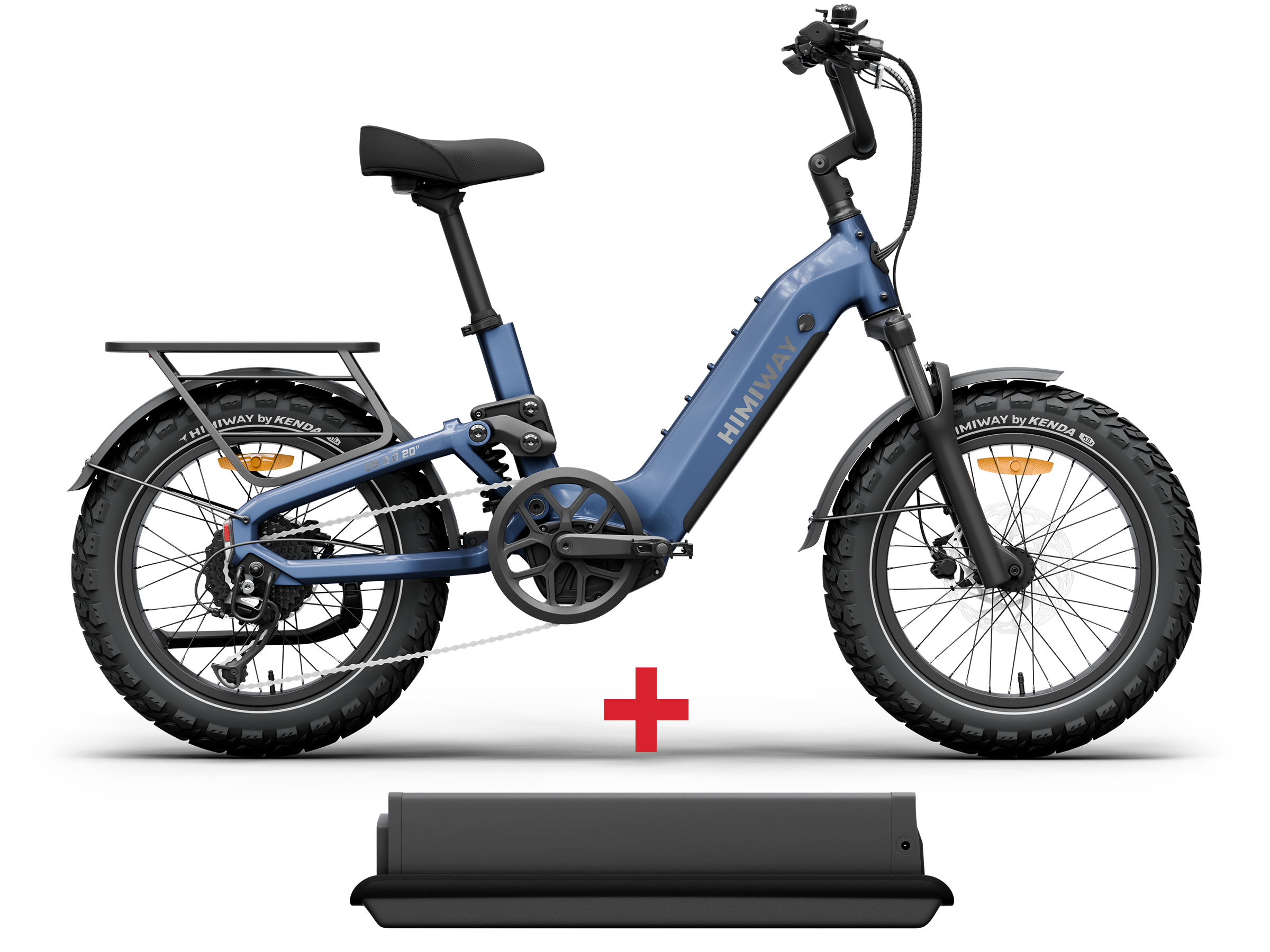 Himiway D5 2.0 20" Compact Full Suspension Fat Tire Electric Bike - Image 6