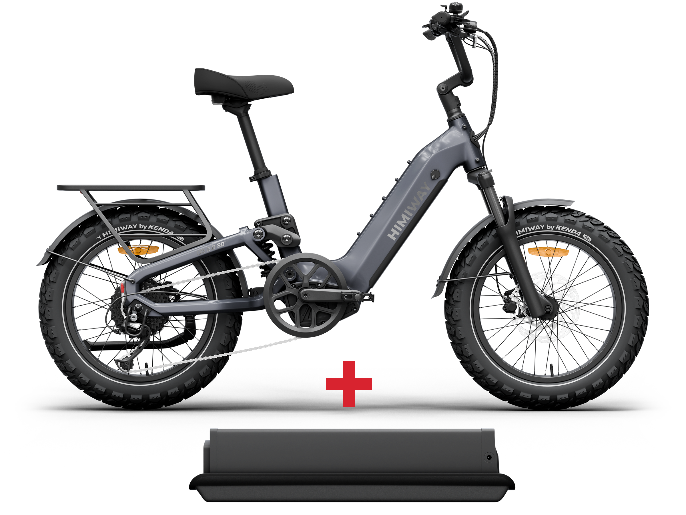 Himiway D5 2.0 20" Compact Full Suspension Fat Tire Electric Bike - Image 8