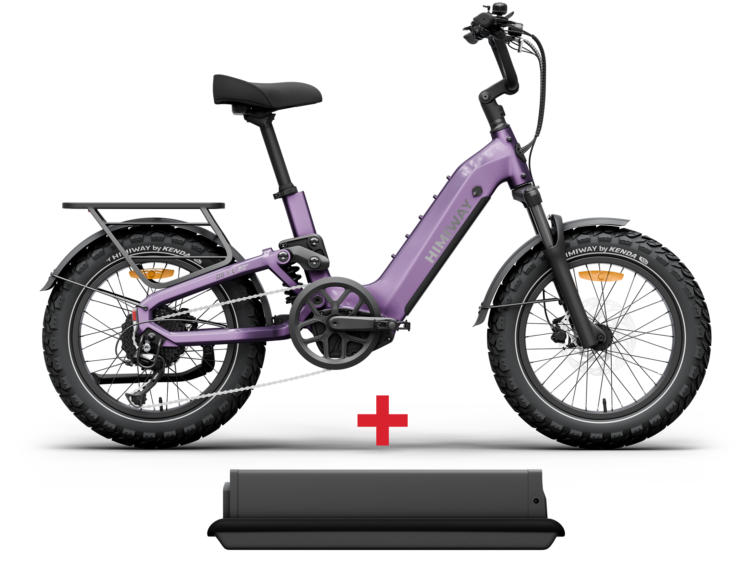 Himiway D5 2.0 20" Compact Full Suspension Fat Tire Electric Bike - Image 4