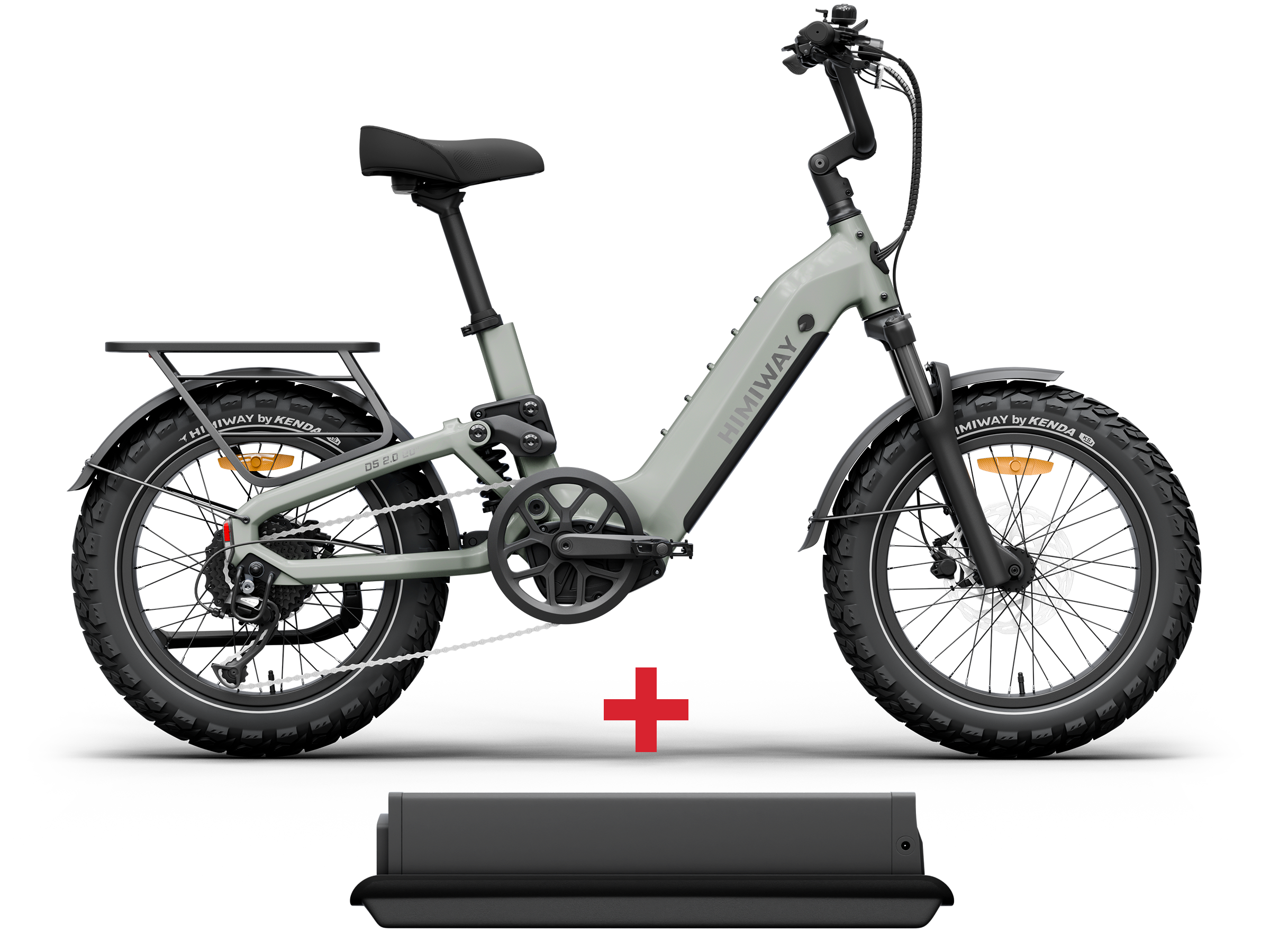 Himiway D5 2.0 20" Compact Full Suspension Fat Tire Electric Bike - Image 2