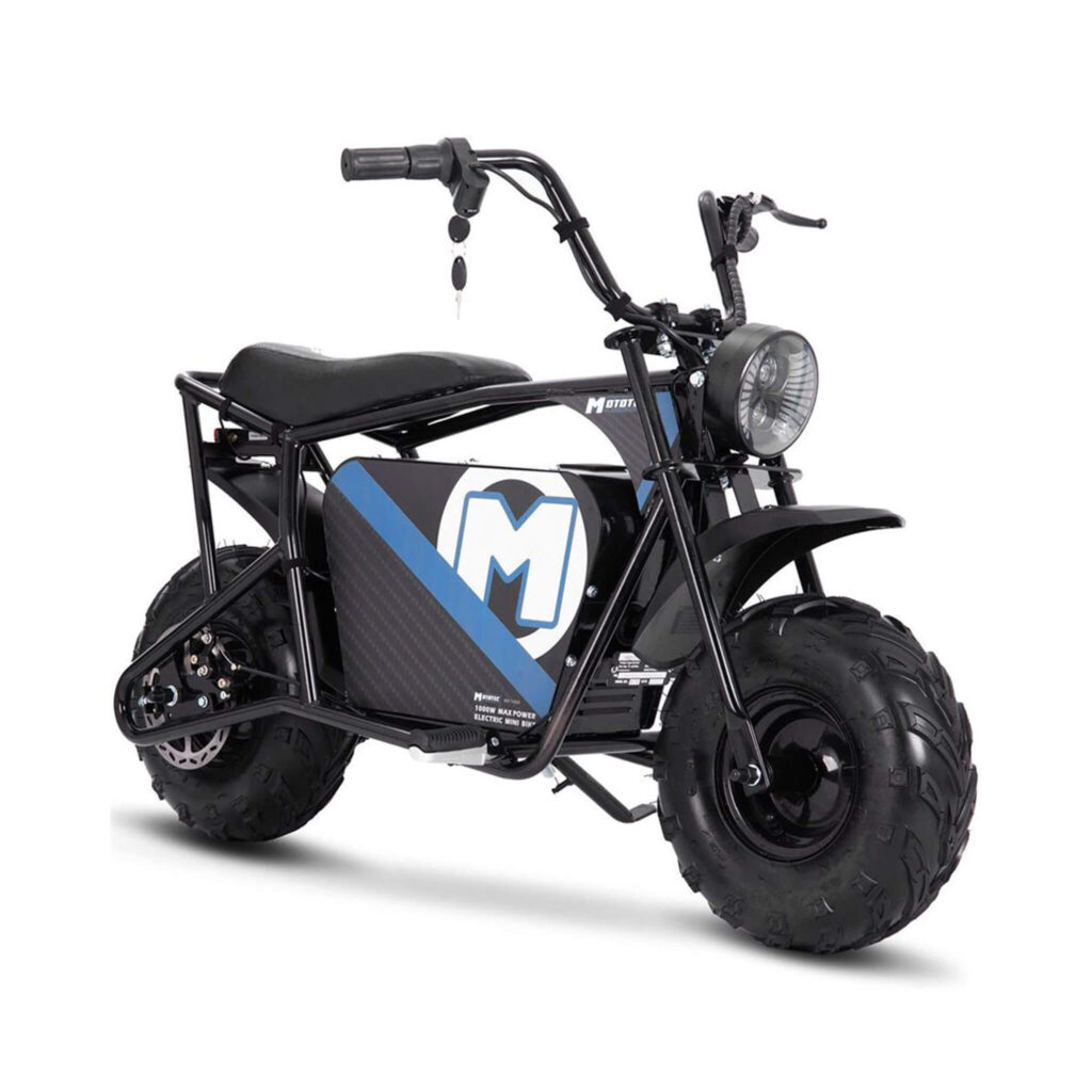MotoTec 1000W 48V Electric Mini Bike, Black