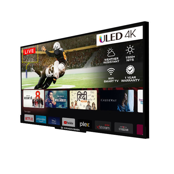 MirageVision Silver Shade Outdoor Smart TV, IP55